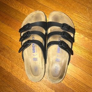 Black 3 strap birkenstocks